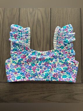NWT Crewcuts Floral Bikini Top